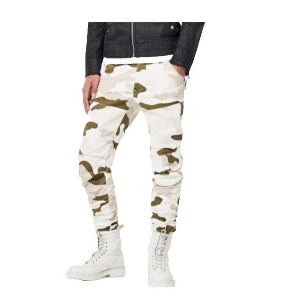 G-Star Elwood 3D Slim Jeans 33/32 camo fly button Men's cargo utility pocket